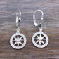 Compass Rose Drop Earrings