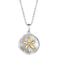 Two Tone Sand Dollar Necklace