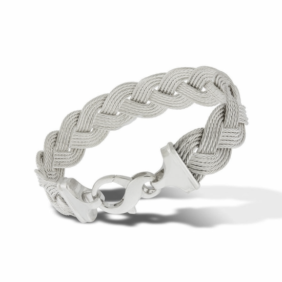 Sterling Silver Braided Nautical Rope Bracelet (5 Strand)
