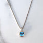 Two Tone Blue Topaz Necklace