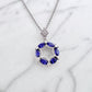 Vintage Inspired Marquise Sapphire Necklace
