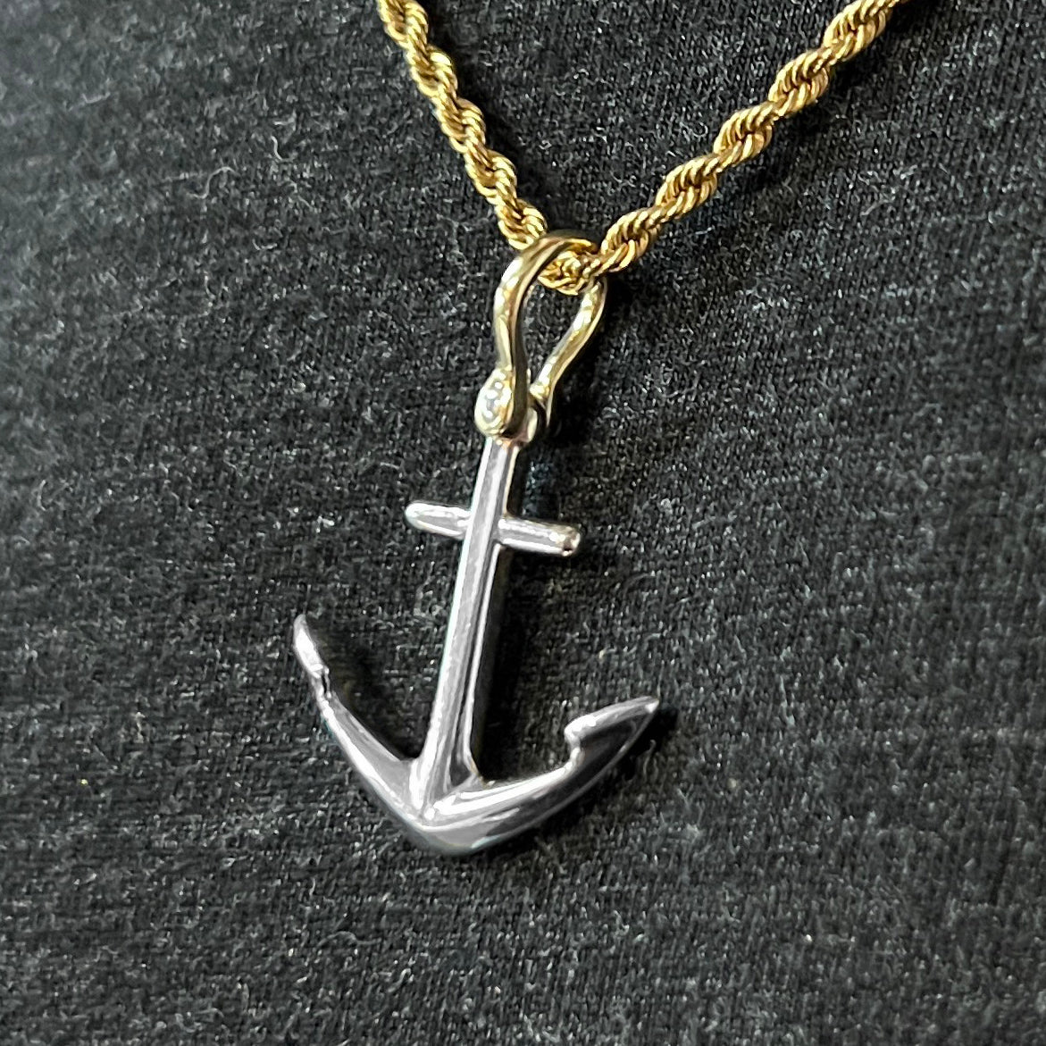 SEVEN SEAS 14K YELLOW GOLD ANCHOR PENDANT – Jewelry and The Sea