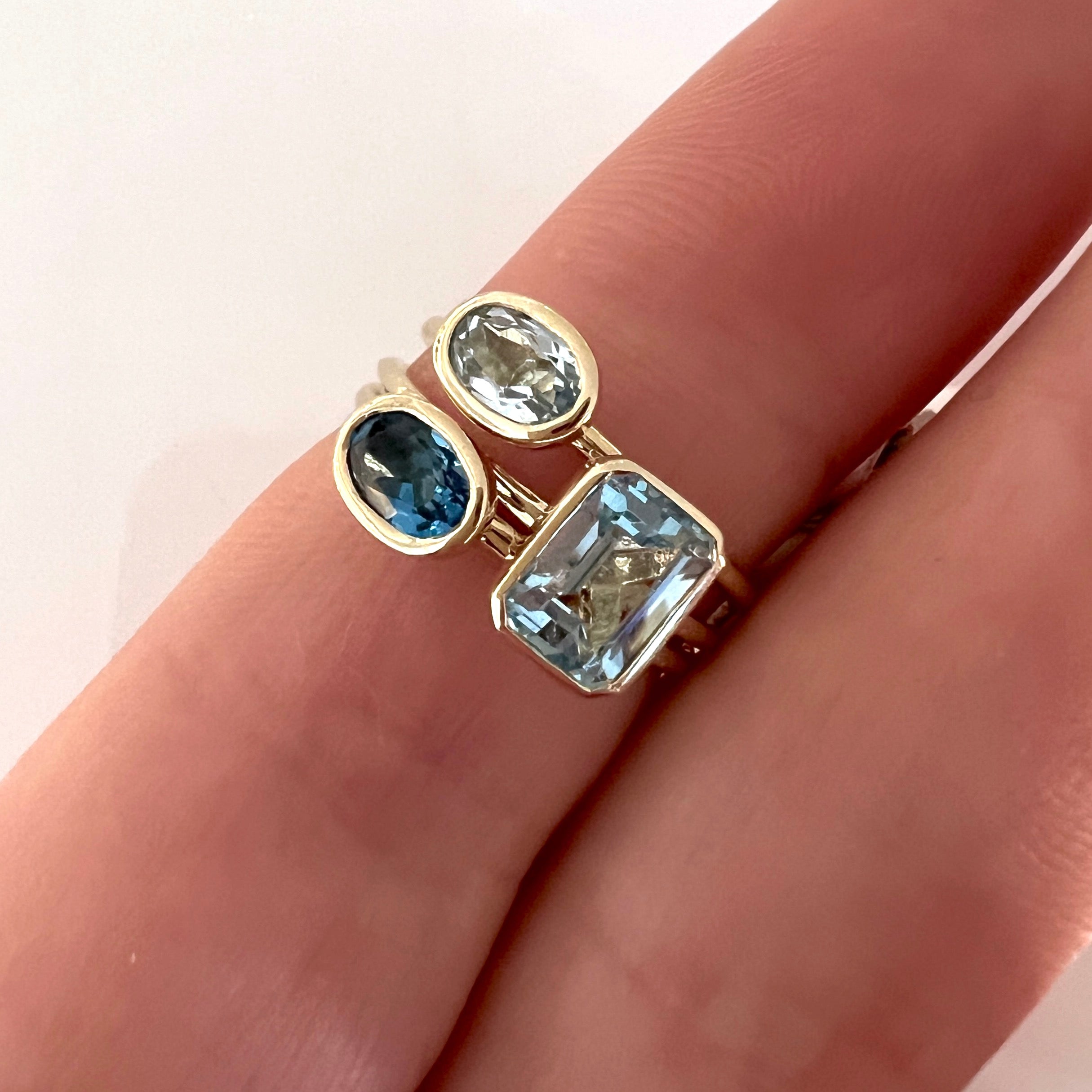 London blue topaz 2024 stackable ring