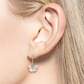 Pink Enamel Butterfly Earrings