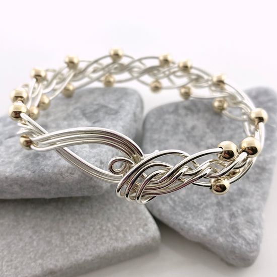 Woven Wave Bead Bracelet