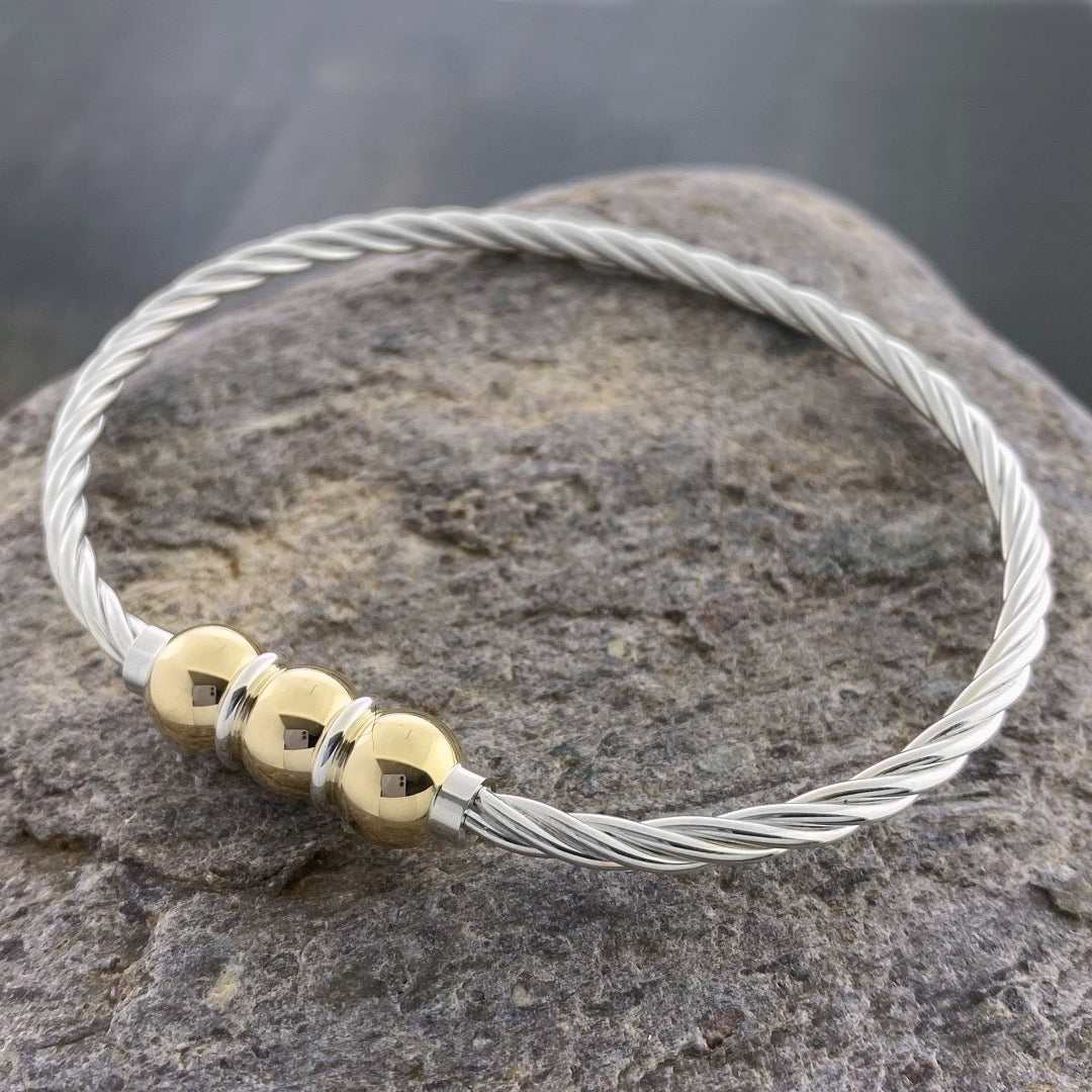 14k Gold + Diamond Flat Cable Bracelet – Cape Cod Jewelers