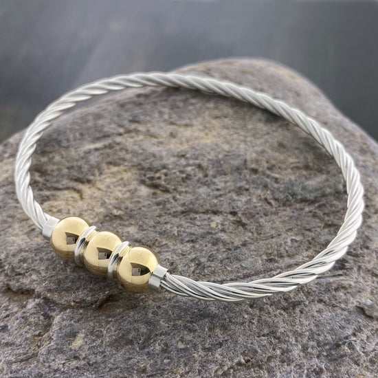 Cape Cod Triple Ball Twist Bracelet