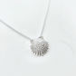 Sterling Silver Knobby Scallop Shell Necklace