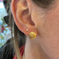 14k Gold Sand Dollar Stud Earrings