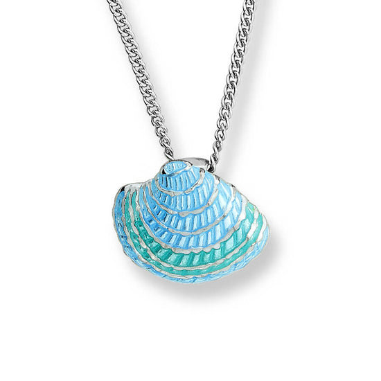 Green Enamel Shell Necklace