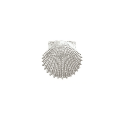 Sterling Silver Knobby Scallop Shell Necklace