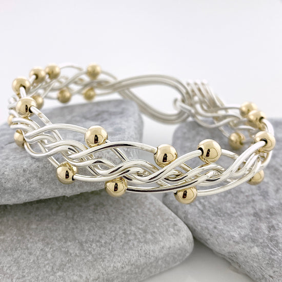 Woven Wave Bead Bracelet