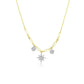 Diamond Starburst Duo Chain Necklace | By Meira T
